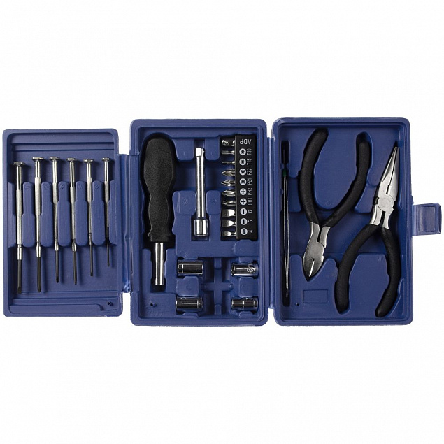Набор инструментов Stinger 26, синий с логотипом в Самаре заказать по выгодной цене в кибермаркете AvroraStore