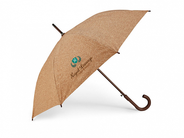 Зонт из пробки «SOBRAL» с логотипом в Самаре заказать по выгодной цене в кибермаркете AvroraStore
