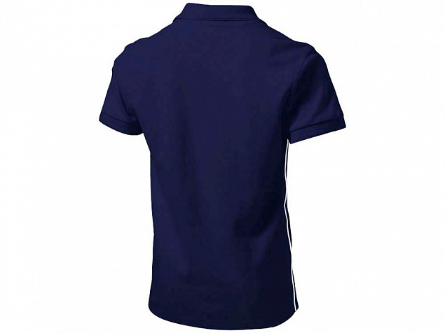 Рубашка поло Backhand мужская, темно-синий/белый с логотипом в Самаре заказать по выгодной цене в кибермаркете AvroraStore