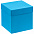 Коробка Cube M, синяя с логотипом в Самаре заказать по выгодной цене в кибермаркете AvroraStore