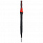 Зонт-трость Jenna, черный с красным с логотипом в Самаре заказать по выгодной цене в кибермаркете AvroraStore