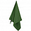Спортивное полотенце Atoll Medium, темно-зеленое с логотипом в Самаре заказать по выгодной цене в кибермаркете AvroraStore
