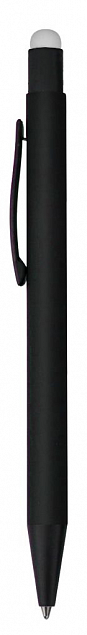 Ручка шариковая Raven (черная с серебристым) с логотипом в Самаре заказать по выгодной цене в кибермаркете AvroraStore