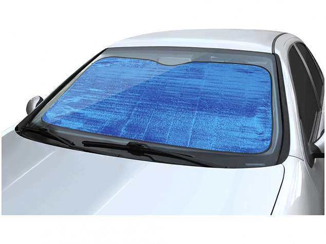 Автомобильный солнцезащитный экран Noson, ярко-синий с логотипом в Самаре заказать по выгодной цене в кибермаркете AvroraStore
