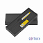 Набор ручка + флеш-карта 8 Гб в футляре, черный/желтый, покрытие soft touch # с логотипом в Самаре заказать по выгодной цене в кибермаркете AvroraStore