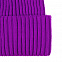 Шапка Yong, фиолетовая с логотипом в Самаре заказать по выгодной цене в кибермаркете AvroraStore