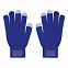Перчатки мужские для работы с сенсорными экранами, синие с логотипом в Самаре заказать по выгодной цене в кибермаркете AvroraStore
