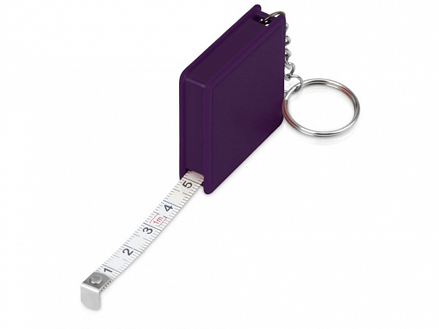 Брелок-рулетка Дюйм, 1 м., фиолетовый с логотипом в Самаре заказать по выгодной цене в кибермаркете AvroraStore