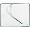 Блокнот Nota Bene, зеленый с логотипом в Самаре заказать по выгодной цене в кибермаркете AvroraStore