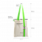 Шоппер Superbag с ремувкой 4sb (неокрашенный с салатовым) с логотипом в Самаре заказать по выгодной цене в кибермаркете AvroraStore