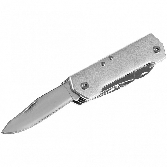 Туристический нож Liten Halp, серебристый с логотипом в Самаре заказать по выгодной цене в кибермаркете AvroraStore