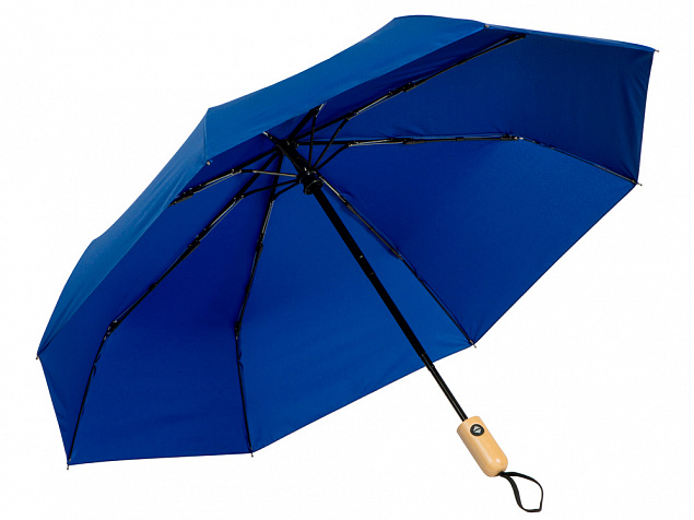 Зонт скланой «Lumet» с куполом из переработанного пластика, автомат с логотипом в Самаре заказать по выгодной цене в кибермаркете AvroraStore