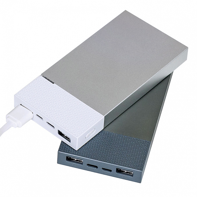 Универсальное зарядное устройство "Slim Pro" (10000mAh) с логотипом в Самаре заказать по выгодной цене в кибермаркете AvroraStore