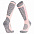 Термоноски женские высокие Monterno Sport, розовые с серым с логотипом в Самаре заказать по выгодной цене в кибермаркете AvroraStore