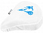 Водонепроницаемый чехол для велосипедного седла из переработанного ПЭТ Jesse, белый с логотипом в Самаре заказать по выгодной цене в кибермаркете AvroraStore