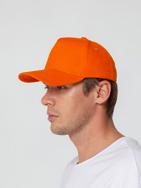 Бейсболка Standard, оранжевая с логотипом в Самаре заказать по выгодной цене в кибермаркете AvroraStore