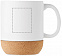 Матовая керамическая кружка с п с логотипом в Самаре заказать по выгодной цене в кибермаркете AvroraStore