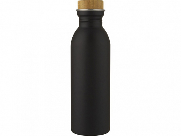 Kalix, спортивная бутылка из нержавеющей стали объемом 650 мл, черный с логотипом в Самаре заказать по выгодной цене в кибермаркете AvroraStore