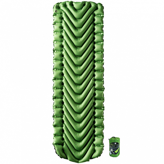 Надувной коврик Static V Recon, зеленый с логотипом в Самаре заказать по выгодной цене в кибермаркете AvroraStore