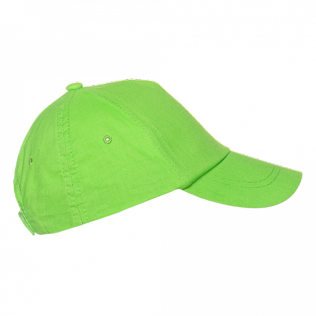 Бейсболка детская 10JU Ярко-зелёный с логотипом в Самаре заказать по выгодной цене в кибермаркете AvroraStore
