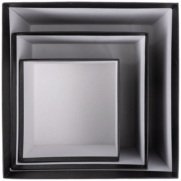 Коробка Cube L, черная с логотипом в Самаре заказать по выгодной цене в кибермаркете AvroraStore
