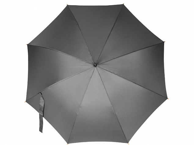 Зонт-трость «Okobrella» с деревянной ручкой и куполом из переработанного пластика с логотипом в Самаре заказать по выгодной цене в кибермаркете AvroraStore
