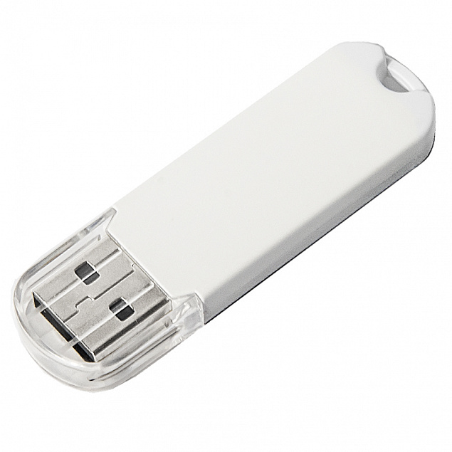 USB flash-карта UNIVERSAL (8Гб), белая, 5,8х1,7х0,6 см, пластик с логотипом в Самаре заказать по выгодной цене в кибермаркете AvroraStore