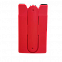 Держатель карт на телефоне Skat, красный с логотипом в Самаре заказать по выгодной цене в кибермаркете AvroraStore