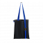 Шоппер Superbag black (чёрный с синим) с логотипом в Самаре заказать по выгодной цене в кибермаркете AvroraStore