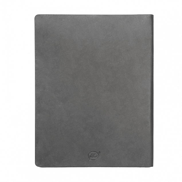 Бизнес-блокнот BIGGY, B5 формат, серый, серый форзац, мягкая обложка, в клетку с логотипом в Самаре заказать по выгодной цене в кибермаркете AvroraStore