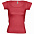 Футболка женская MELROSE 150 с глубоким вырезом, красная с логотипом в Самаре заказать по выгодной цене в кибермаркете AvroraStore