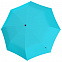 Складной зонт U.090, бирюзовый с логотипом в Самаре заказать по выгодной цене в кибермаркете AvroraStore