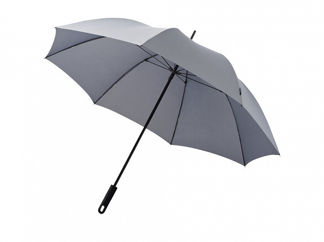 Зонт трость Halo, механический 30, серый с логотипом в Самаре заказать по выгодной цене в кибермаркете AvroraStore