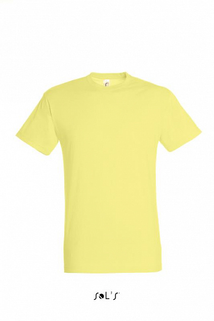 Фуфайка (футболка) REGENT мужская,Бледно-желтый L с логотипом в Самаре заказать по выгодной цене в кибермаркете AvroraStore