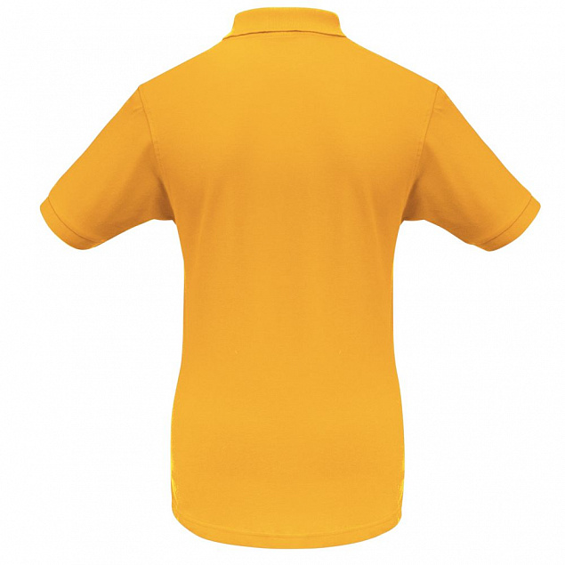 Рубашка поло Safran желтая с логотипом в Самаре заказать по выгодной цене в кибермаркете AvroraStore