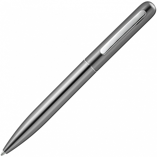 Ручка шариковая Scribo, серо-стальная с логотипом в Самаре заказать по выгодной цене в кибермаркете AvroraStore