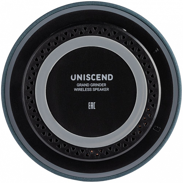Беспроводная колонка Uniscend Grand Grinder, серо-синяя с логотипом в Самаре заказать по выгодной цене в кибермаркете AvroraStore