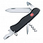 Солдатский нож с фиксатором лезвия NOMAD, черный с логотипом в Самаре заказать по выгодной цене в кибермаркете AvroraStore