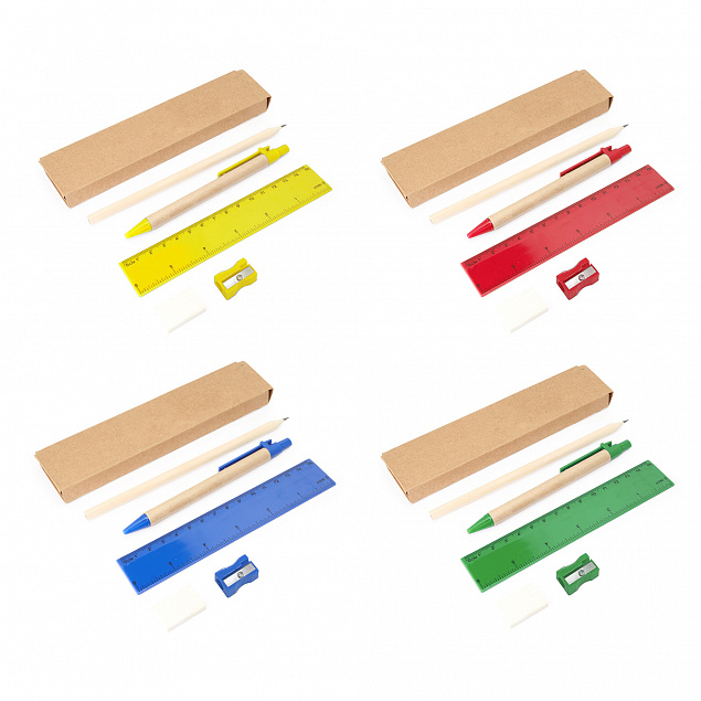 Набор LIZANA 5 предметов, Желтый с логотипом в Самаре заказать по выгодной цене в кибермаркете AvroraStore