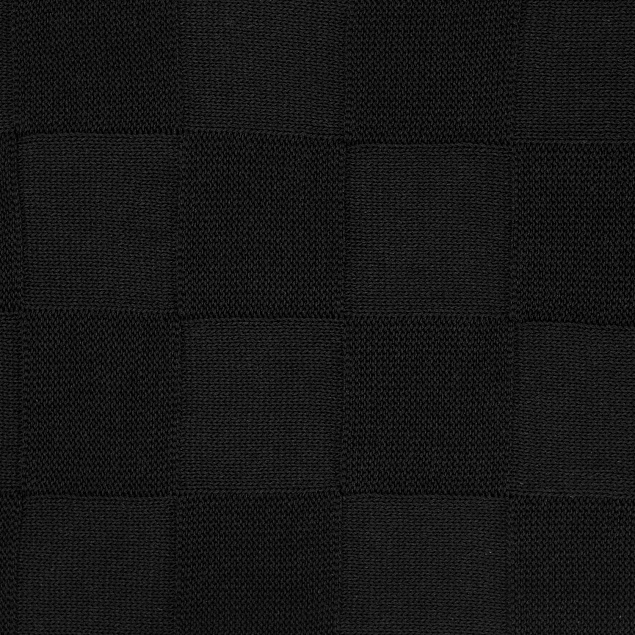 Плед Cella вязаный, 160*90 см, черный (без подарочной коробки) с логотипом в Самаре заказать по выгодной цене в кибермаркете AvroraStore
