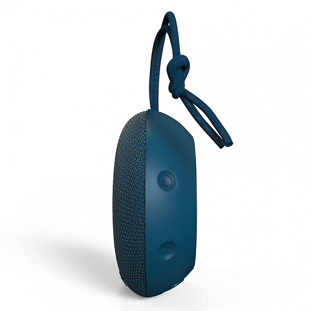 Колонка беспроводная ATRIA TWS, цвет т.синий  с логотипом в Самаре заказать по выгодной цене в кибермаркете AvroraStore