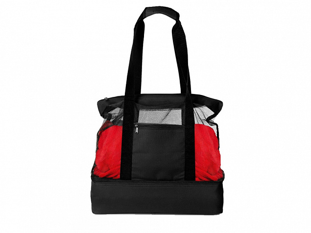 Пляжная сумка «Coolmesh» с изотермическим отделением с логотипом в Самаре заказать по выгодной цене в кибермаркете AvroraStore