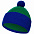 Шапка Snappy, бирюзовая с синим с логотипом в Самаре заказать по выгодной цене в кибермаркете AvroraStore