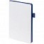 Ежедневник White Shall, недатированный, белый с синим с логотипом в Самаре заказать по выгодной цене в кибермаркете AvroraStore