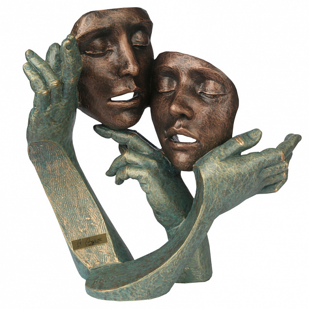 Скульптура "Дуэт" с логотипом в Самаре заказать по выгодной цене в кибермаркете AvroraStore
