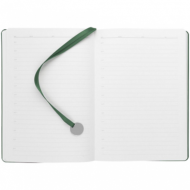 Ежедневник Lafite, недатированный, зеленый с логотипом в Самаре заказать по выгодной цене в кибермаркете AvroraStore