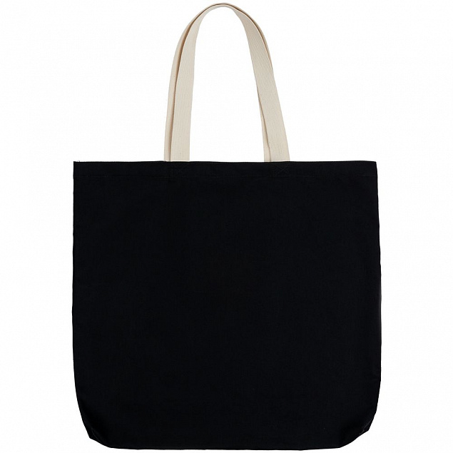 Холщовая сумка Shelty, черная с логотипом в Самаре заказать по выгодной цене в кибермаркете AvroraStore