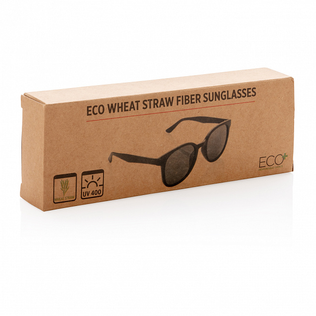 Солнцезащитные очки ECO, черный с логотипом в Самаре заказать по выгодной цене в кибермаркете AvroraStore