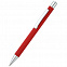 Ручка металлическая Rebecca софт-тач, светло-красная с логотипом в Самаре заказать по выгодной цене в кибермаркете AvroraStore