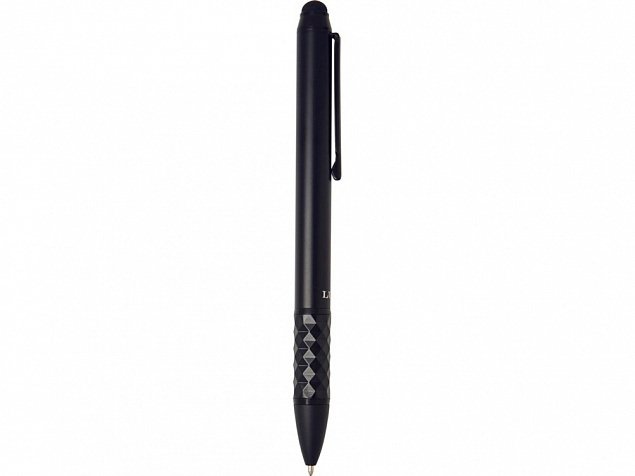 Tactical Dark шариковая ручка со стилусом, черный с логотипом в Самаре заказать по выгодной цене в кибермаркете AvroraStore